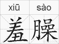 羞臊的拼音