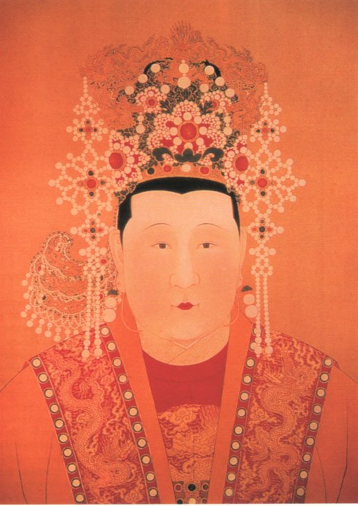 名人朱瞻基孙皇后画像