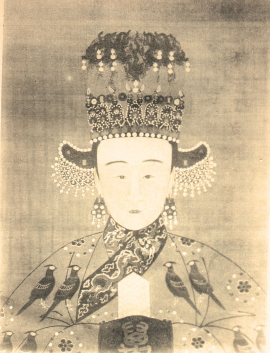 名人朱厚熜方皇后画像