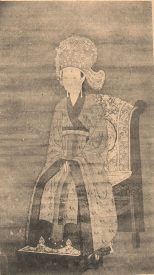 名人赵桓朱皇后画像