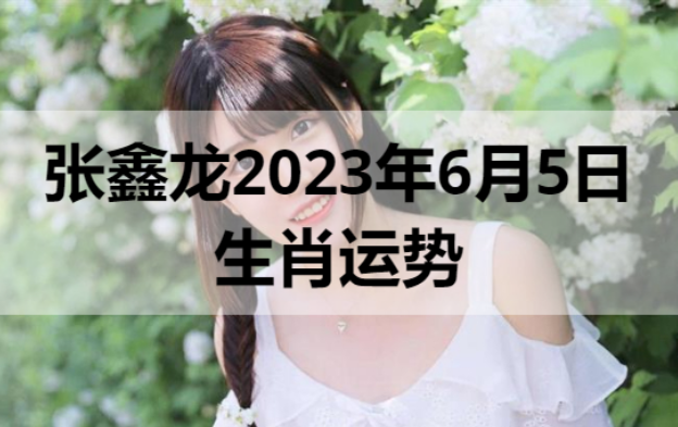  张鑫龙2023年6月5日生肖运势