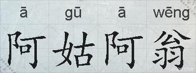 阿姑阿翁的拼音