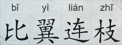 比翼连枝的拼音