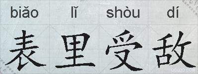 表里受敌的拼音
