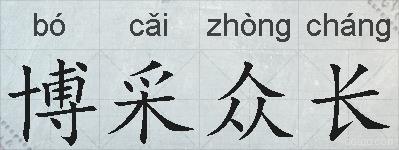 博采众长的拼音
