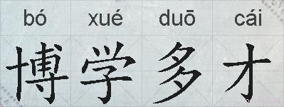 博学多才的拼音