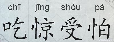 吃惊受怕的拼音