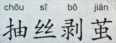 抽丝剥茧的拼音
