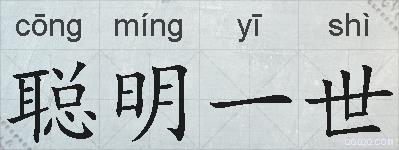 聪明一世的拼音