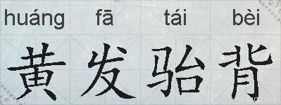 黄发骀背的拼音