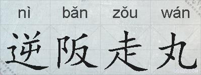 逆阪走丸的拼音