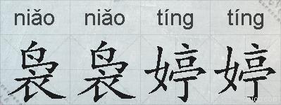 袅袅婷婷的拼音