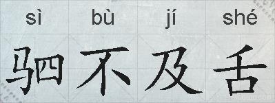 驷不及舌的意思 反义词 近义词 驷不及舌成语接龙