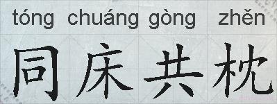 同床共枕的拼音