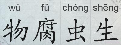 物腐虫生的拼音