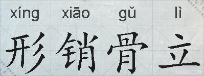形销骨立的意思 反义词 近义词 形销骨立成语接龙