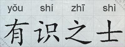有识之士的拼音