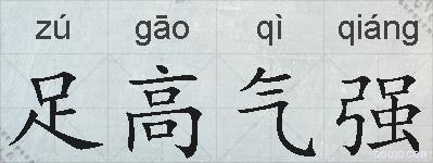 足高气强的拼音