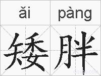 矮胖的拼音