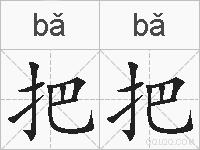 把把的拼音