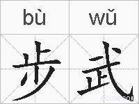 步武的拼音
