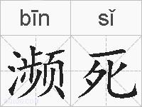 濒死的拼音