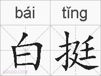 白挺的拼音