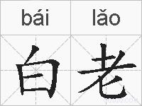 白老的拼音
