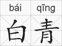 白青的拼音