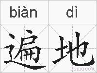 遍地的拼音