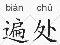 遍处的拼音