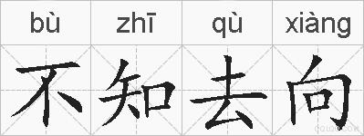 不知去向的拼音
