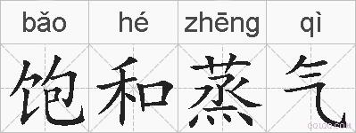 饱和蒸气的拼音