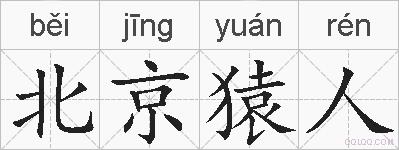 北京猿人的拼音