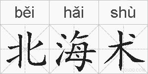 北海术的拼音