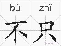 不只的拼音