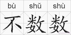 不数数的拼音