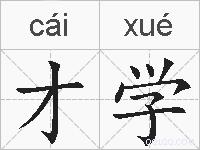 才学的拼音
