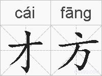 才方的拼音