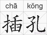 插孔的拼音