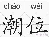 潮位的拼音