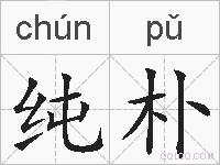 纯朴的拼音