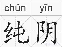 纯阴的拼音