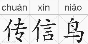 传信鸟的拼音