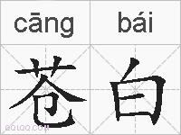 苍白的拼音