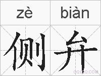侧弁的拼音