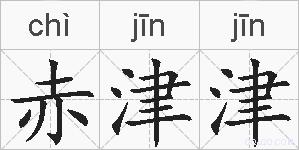 赤津津的拼音
