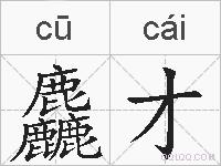 麤才的拼音