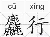 麤行的拼音