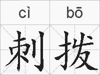 刺拨的拼音